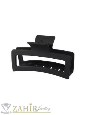 Черна силиконова щипка с размери 10,5 на 5 см, материал - матов силикон, стабилно захващане  - ST1226